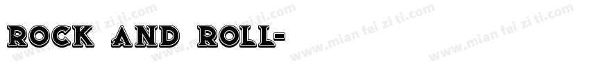 rock and roll字体转换